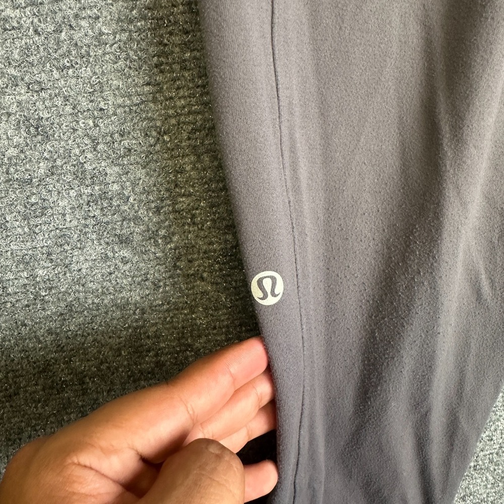 Lululemon Run On Jogger Pants Womens 8 Gray Dark Carbon Tapered Athletic Stretch - Picture 8 of 14